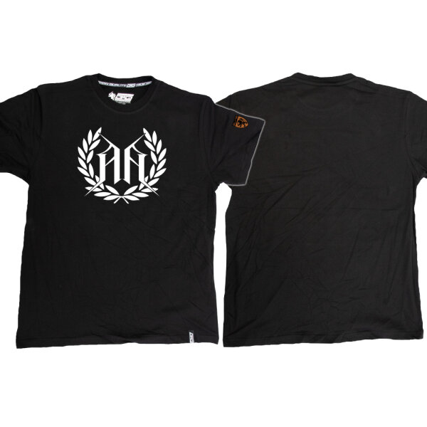 T-SHIRT "LEAF" SCHWARZ  XL