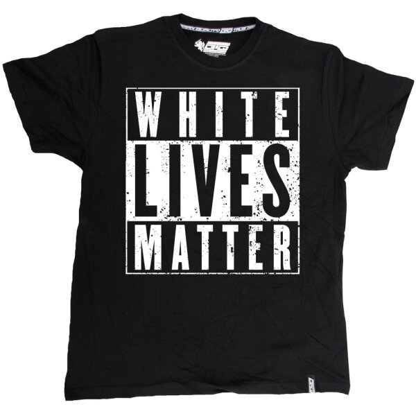 T-Shirt "White Lives Matter" schwarz 4XL
