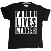 T-Shirt "White Lives Matter" schwarz 4XL