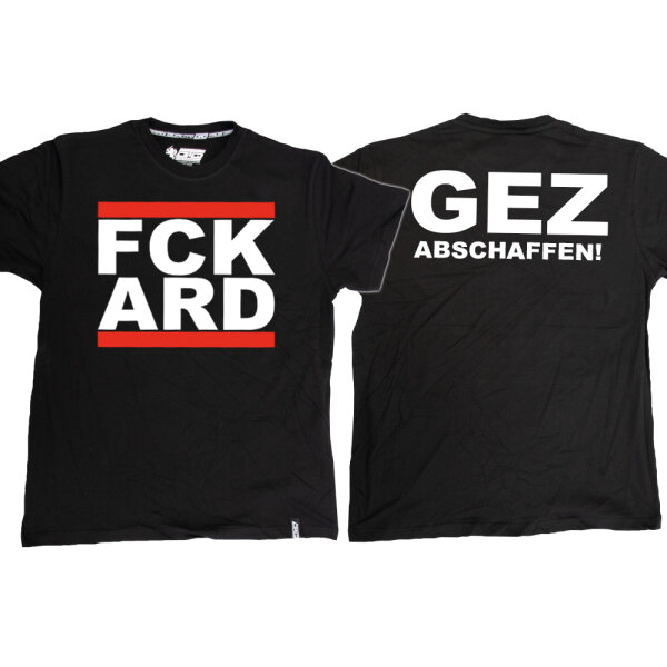 T-Shirt "FCK ARD" schwarz