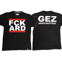 T-Shirt "FCK GEZ" schwarz XL