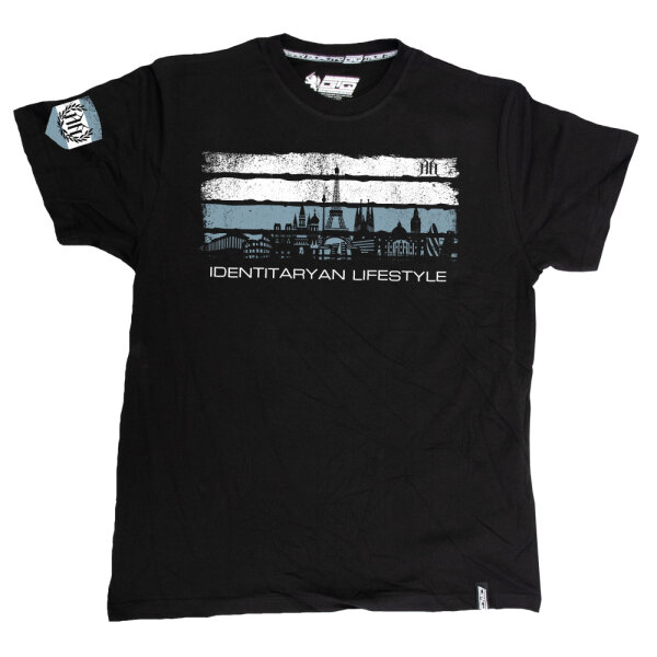 T-Shirt "IDENTITARYAN" schwarz M