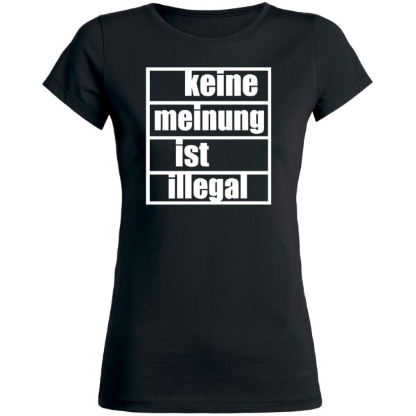 KEINE MEINUNG Girly  schwarz