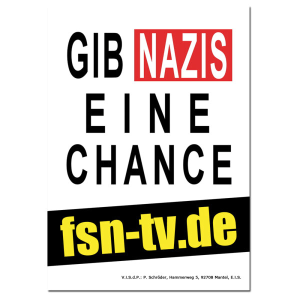 FSN-Aufkleber "Chance" (50 Stück)