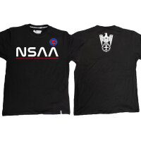 T-SHIRT &quot;NSAA&quot; SCHWARZ