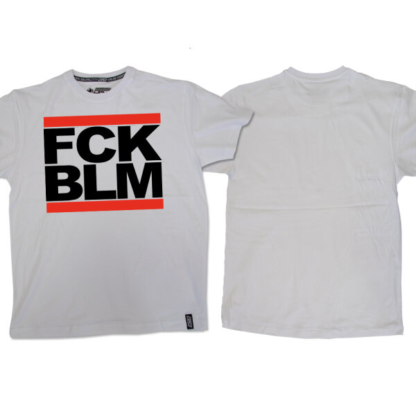 T-Shirt "FCK BLM" weiß (Premium)