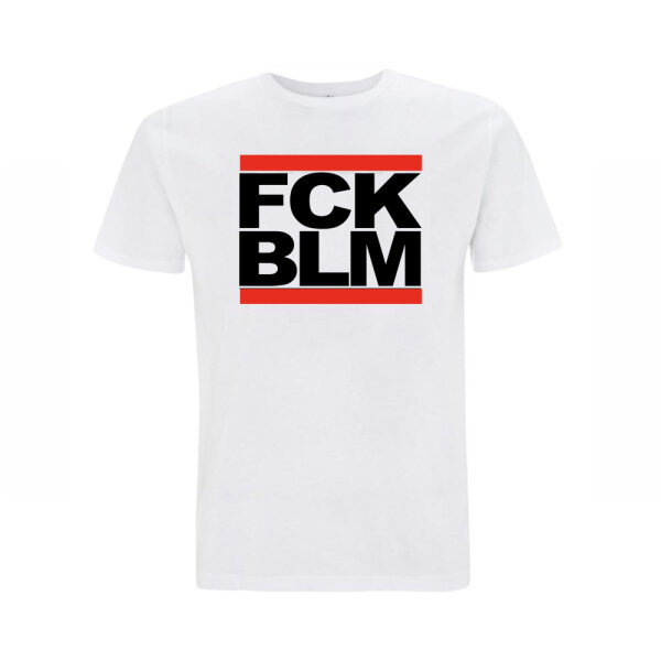 T-Shirt "FCK BLM" weiß (Casual)