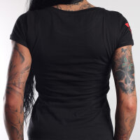 T-Shirt Antagonist schwarz Girly
