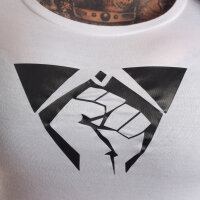 T-Shirt Fist wei&szlig; Girly