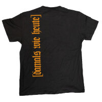 T-SHIRT &quot;DAMALS WIE HEUTE&quot; SCHWARZ