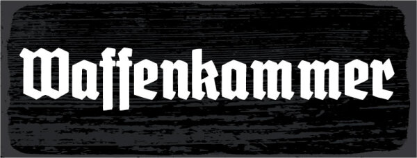 Blechschild - Waffenkammer8