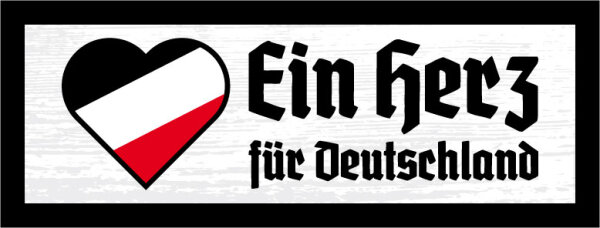 Blechschild - Herz für Deutschland2