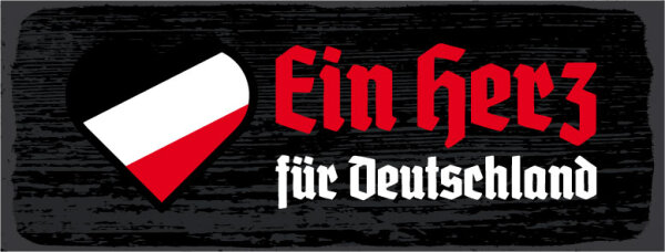 Blechschild - Herz für Deutschland8