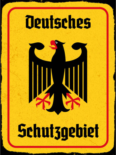 Blechschild - Adler Schutzgebiet