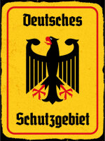 Blechschild - Adler Schutzgebiet