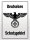 Blechschild - Adler Schutzgebiet