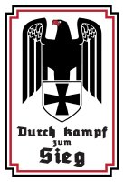 Blechschild - Sieg - historisch
