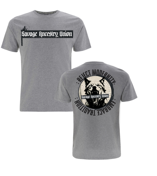 Savage Ancestry Union grau melange TS