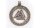 Anh&auml;nger Valknut Futhark (Bronze)