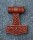 Wikinger Schmuck Anh&auml;nger THORAN 3.1 cm Thorshammer Knotenmuster Holz