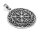 Vegvisir Symbol Anh&auml;nger WINRAR &Oslash; 3 cm Wikinger Kompass mit Knoten Silber