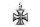 Schmuck Anh&auml;nger EISERNES KREUZ 2,4 cm Vintage Silber
