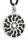 Schmuck Amulett SCHWARZE SONNE &Oslash; 2 cm Silber