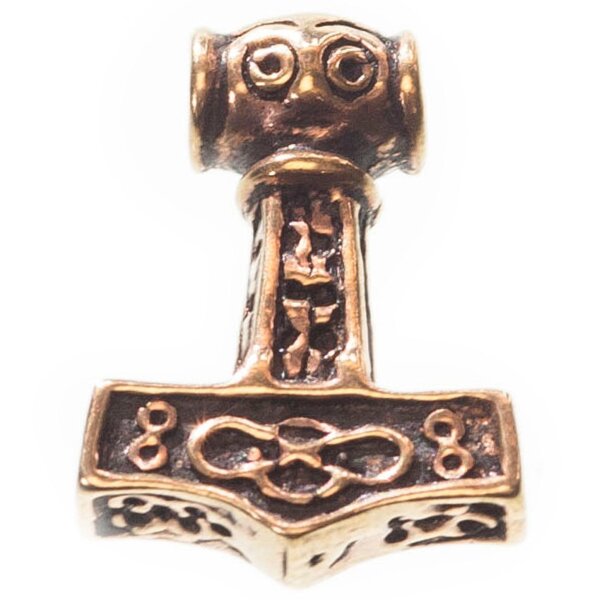 Schmuck Anhänger THORAN 1.8 cm Kleiner Thors-Hammer Bronze