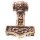 Schmuck Anh&auml;nger THORAN 1.8 cm Kleiner Thors-Hammer Bronze