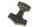 Wikinger Anh&auml;nger TOLIR 3.5 cm Thorshammer-Schmuck Schonenhammer Bronze