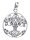 Celtic Schmuck-Anh&auml;nger VARUNA &Oslash; 2.5 cm Keltischer Lebensbaum Silber