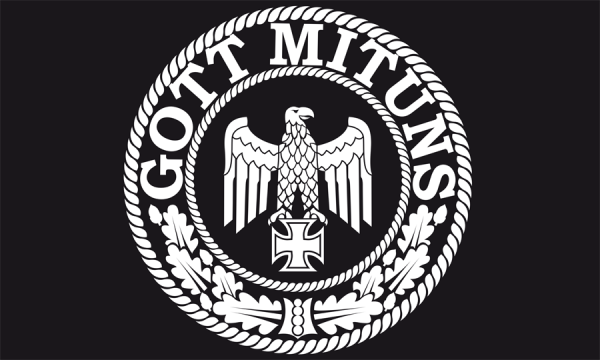 DR- Gott mit uns Flagge 90x150 cm