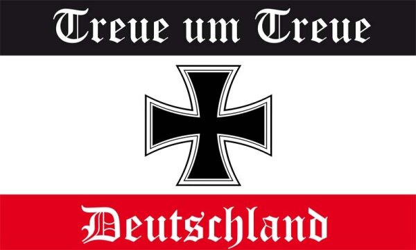 DR-Treue um Treue schwarz weiß rot Flagge 90x150 cm