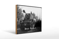 Holzschild 12x18cm Historisch Panzer Marder I Deutschland