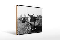 Holzschild 12x18cm Historisch Panzer I und II Deutschland
