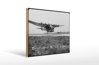 Holzschild 12x18cm Historisch Messerschmitt Me 323 Gigant...