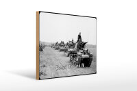 Holzschild 12x18cm Historisch Panzer 35 (t) und Panzer IV...