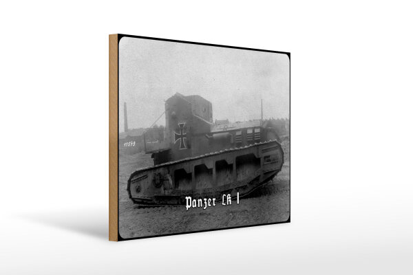 Holzschild 12x18cm Deutscher Panzer LK I 1918 Deutschland