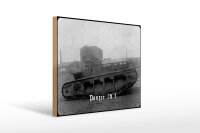 Holzschild 12x18cm Deutscher Panzer LK I 1918 Deutschland