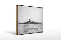 Holzschild 12x18cm Historisch Deutsche Marine...