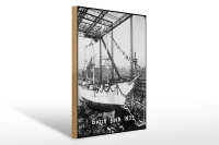 Holzschild 12x18cm Segelschiff Gorch Fock I Stapellauf...