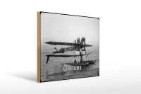 Holzschild 12x18cm Wasserflugzeug Gotha UWD 1916 Flugzeug...