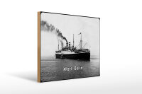 Holzschild 12x18cm Schiff Albert Ballin Passagierschiff...