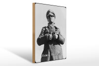 Holzschild 12x18cm Generalfeldmarschall Erwin Rommel...