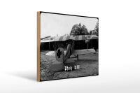 Holzschild 12x18cm Doppeldecker Jagdflugzeug Pfalz D.III...