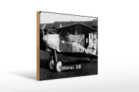 Holzschild 12x18cm Doppeldecker Jagdflugzeug Albatros...