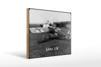 Holzschild 12x18cm Eindecker Jagdflugzeug Fokker E.IV...