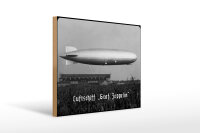 Holzschild 30x40cm Luftschiff GRAF Zeppelin in geringer...