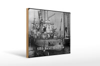 Holzschild 30x40cm Kaiserliche Marine Linienschiff SMS...