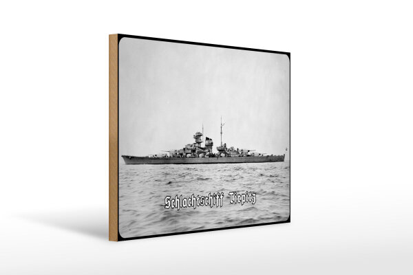 Holzschild 20x30cm Historisch Deutsche Marine Schlachtschiff Tirpitz Deutschland